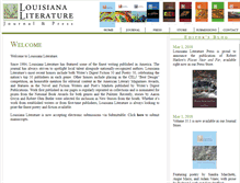 Tablet Screenshot of louisianaliterature.org